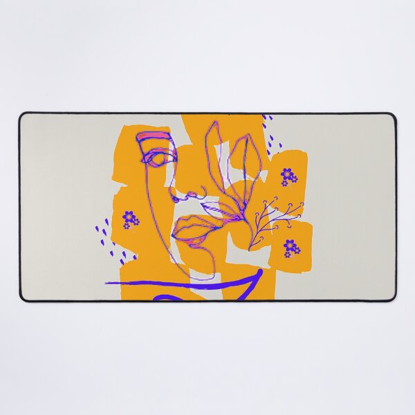 Item preview, Minimalist Linear Abstract Face of a Woman, nr 3 graphic psychedelic abstract art, trippy graphic psychedelic arte abstracto designed and sold by Adri Barnard.