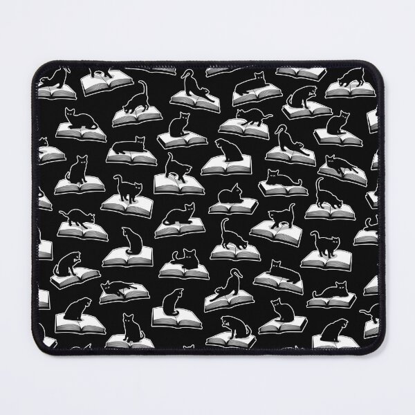 Item preview, Easily Distracted By Cats And Books Book & Cat Lover Pattern designed and sold by GrandeDuc.