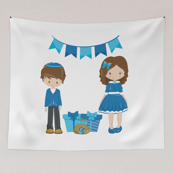 Item preview, Happy Hanukah! designed and sold by Glow & Grit – a mix of softness and edge.