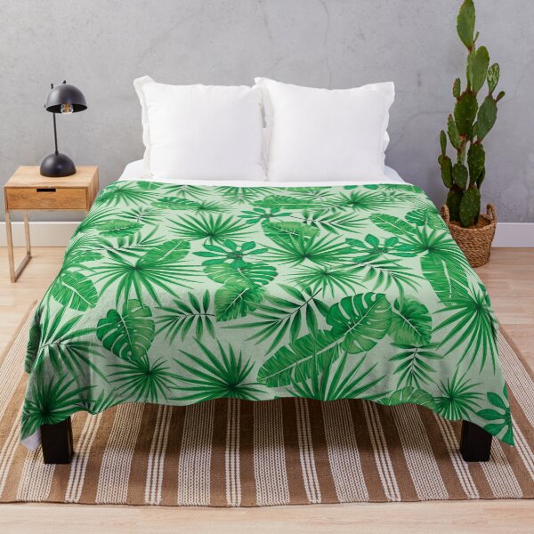 Item preview, Tropical Floral Botanical Jungle Leaf Plants Nature Pattern designed and sold by GrandeDuc.