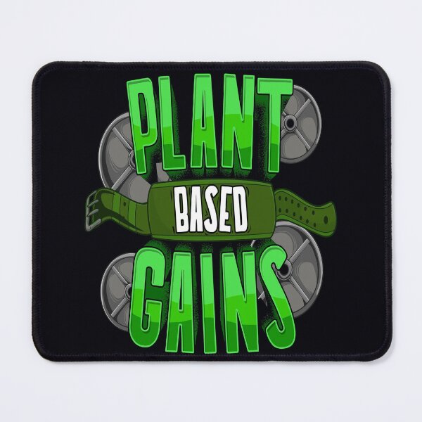 Item preview, Plant Based Gains - Lifting Belt and Weight Plates - Gym Workout designed and sold by GreenSlate.