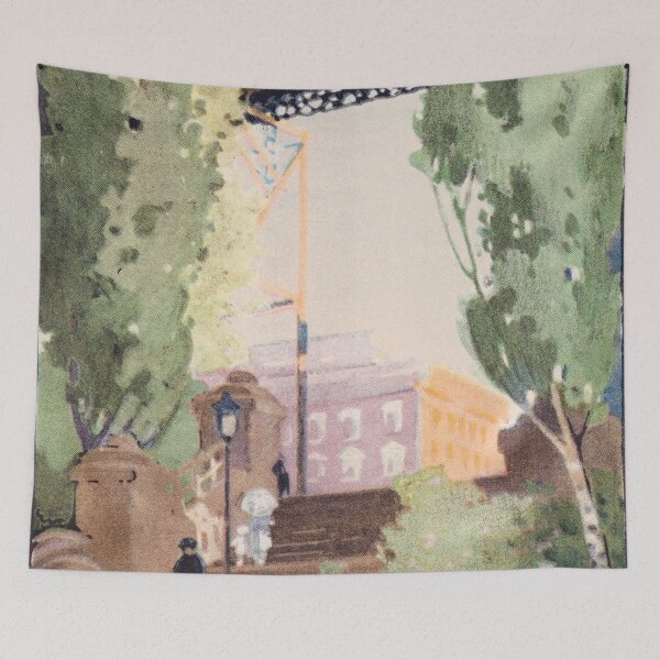 Item preview, Vintage New York Postcard The Elevated Railroad at 110th Street (1914) by Rachael Robinson Elmer designed and sold by Designedbysm.