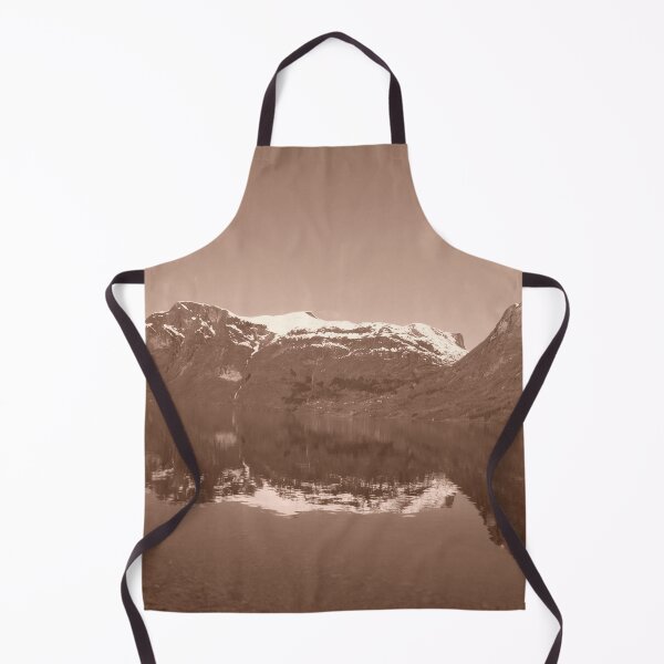 Item preview, Sepia Mountain Reflection - Stryn, Norway designed and sold by niki2028.