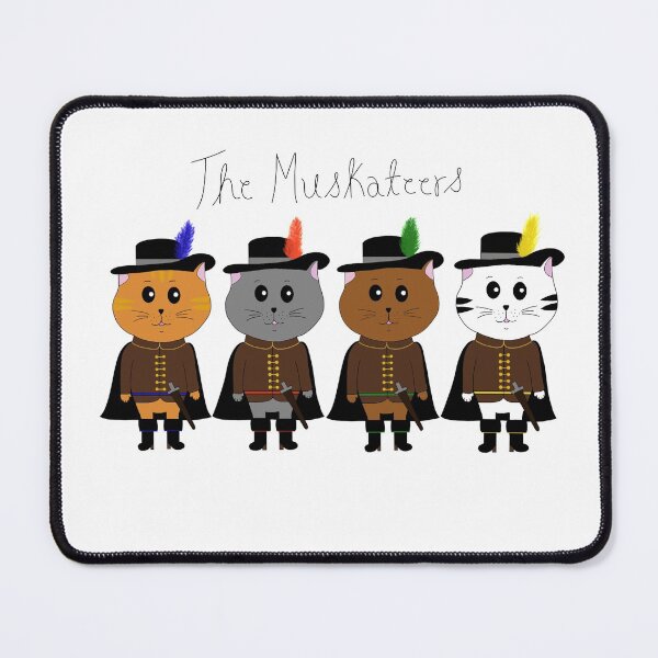 Item preview, The MusKATeers designed and sold by DeliliahDoodles.