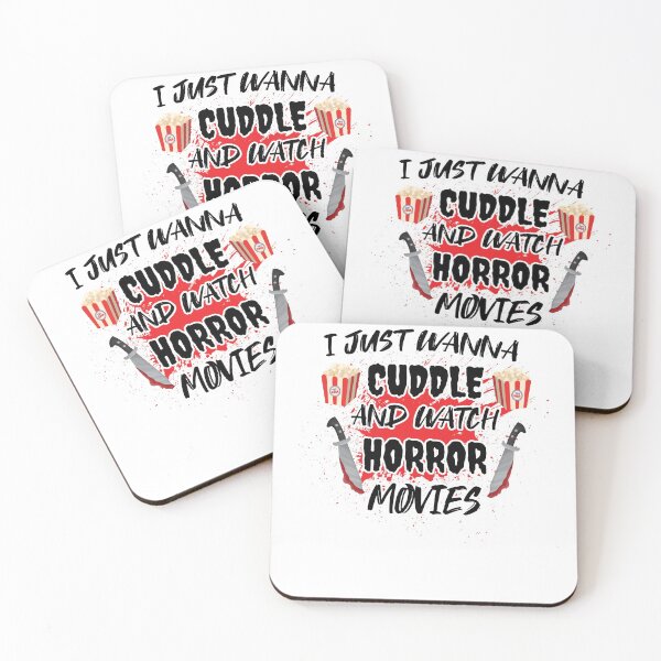 Item preview,  Funny Watch Horror Movies Halloween - I Just Want To Cuddle And Watch Horror Movies - Popcorn Want To Cuddle And Watch Horror  designed and sold by Run to Creations.