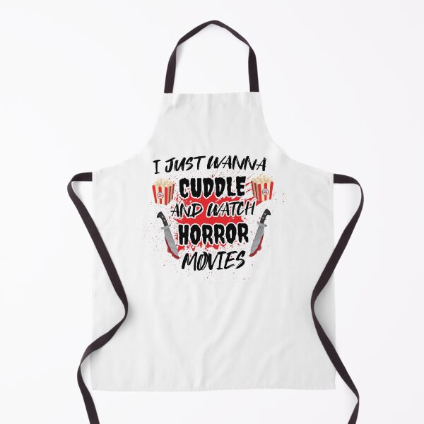 Item preview,  Funny Watch Horror Movies Halloween - I Just Want To Cuddle And Watch Horror Movies - Popcorn Want To Cuddle And Watch Horror  designed and sold by Run to Creations.