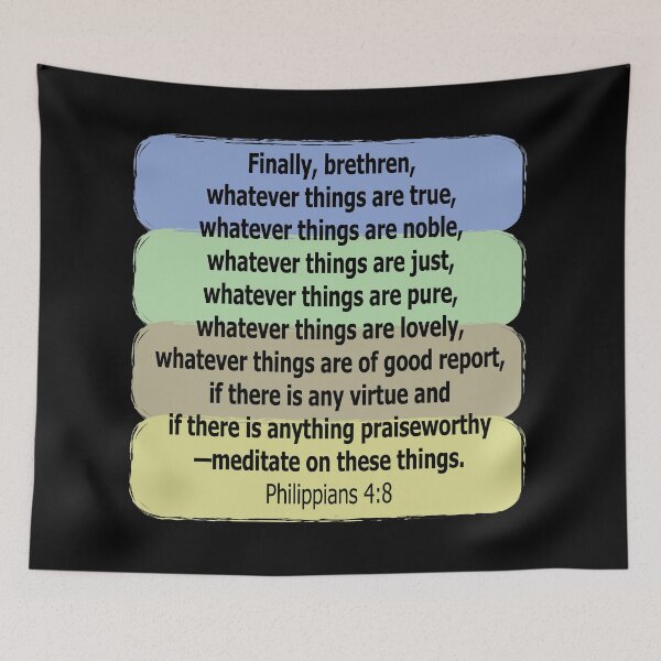 Item preview, Think Positivly Bible Verse | Philippians 4:8 designed and sold by tomjstone.