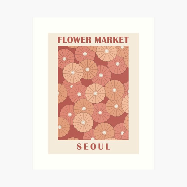 Item preview, Seoul Flower Market designed and sold by TheColorFlow.