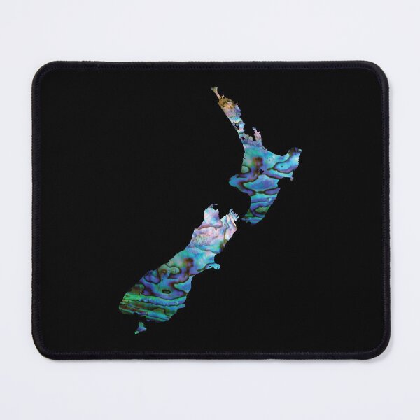 Item preview, NEW ZEALAND MAP SIMPLE PAUA designed and sold by Madjack Tees Kiwi SuperStore.