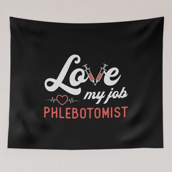 Item preview, Love My Job Phlebotomist Nursing Retro Phlebotomy designed and sold by tshirtconcepts.