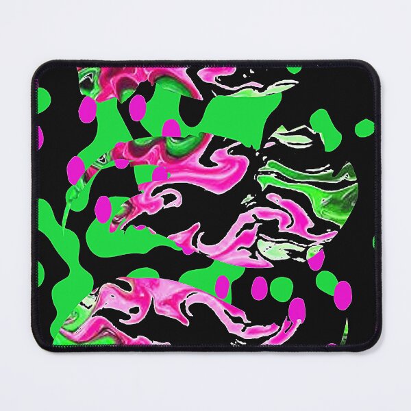 Item preview, Digital Trippy Wacky Weird Abstraction with Bright Green and Pink, graphic psychedelic abstract art, trippy graphic psychedelic arte abstracto designed and sold by Adri Barnard.