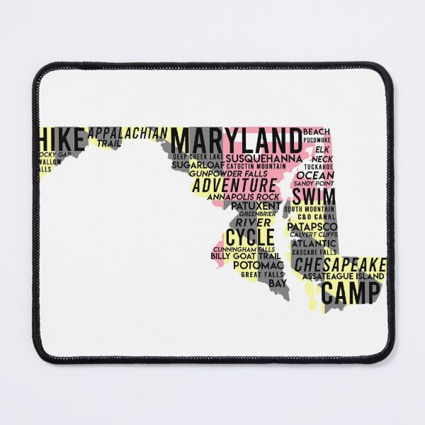 Item preview, Maryland Outdoor Word Art State Outline with flag designed and sold by VanyaKar.