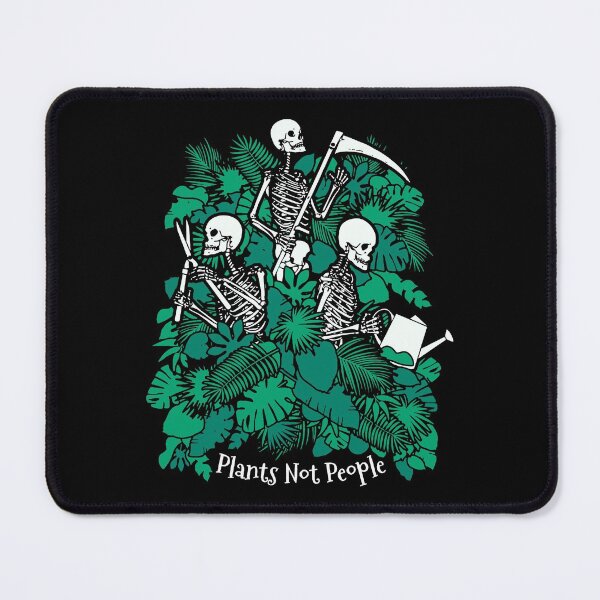 Item preview, Plants Not People Introvert Goth Gardener Skeleton Halloween designed and sold by GrandeDuc.