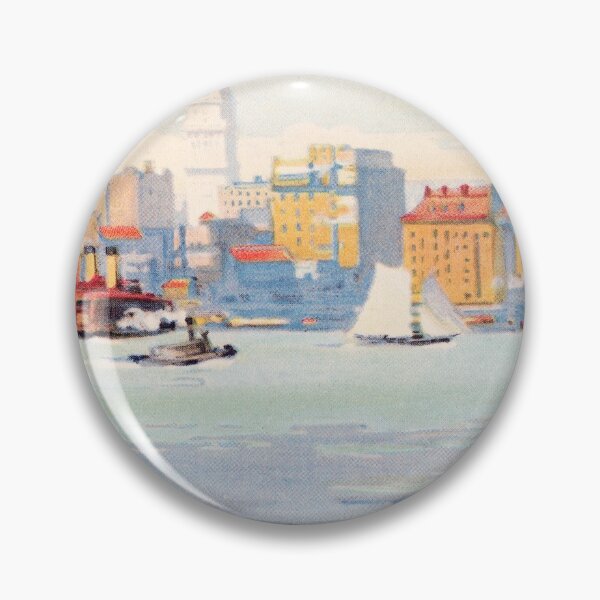 Item preview, Vintage New York Postcard New York from the 34th Street Ferry (1914) by Rachael Robinson Elmer designed and sold by Designedbysm.