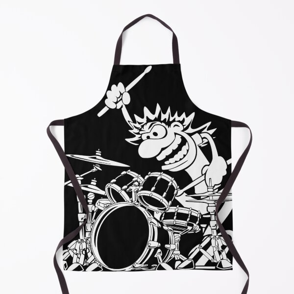Item preview, Crazy Drummer Cartoon Illustration designed and sold by hobrath.