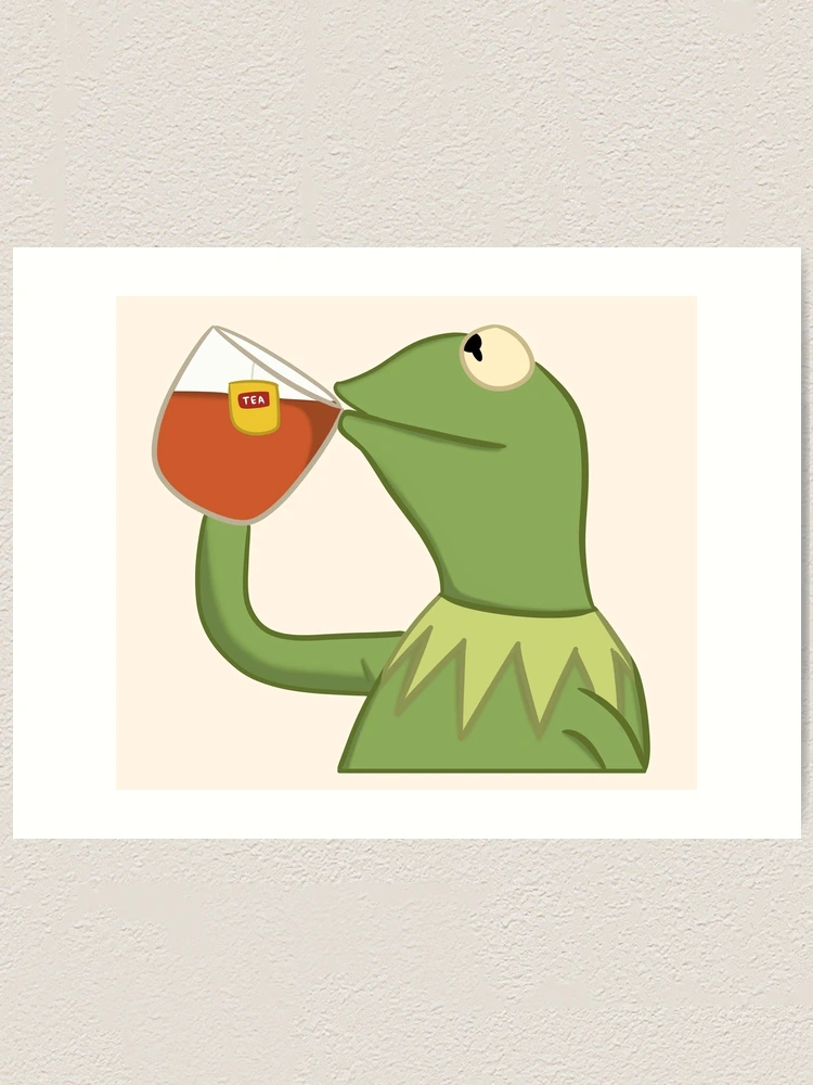 Kermit Tea Meme Blank