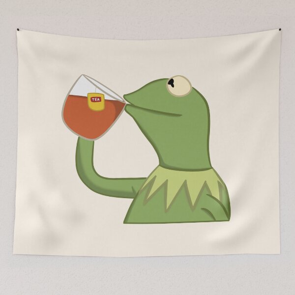 Item preview, Kermit Sipping Tea Meme designed and sold by zizouuu.
