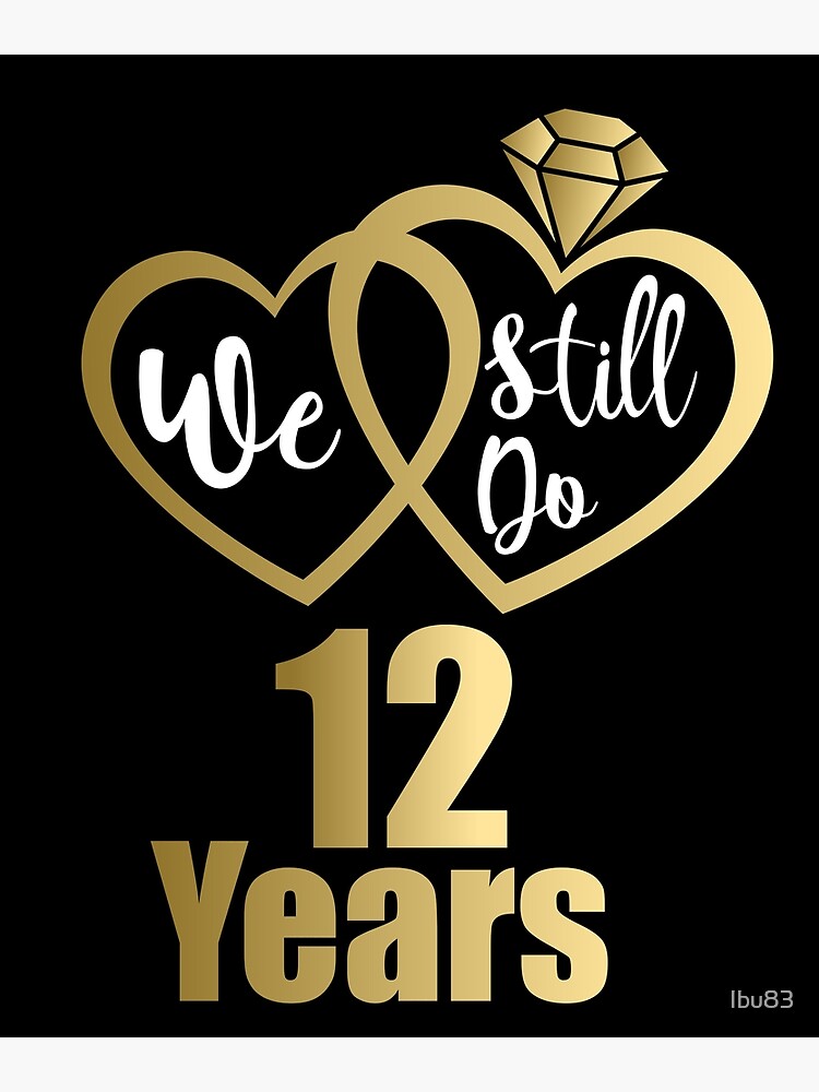 12th anniversary golden wreath logo Stock Vector by ©ariefpro 86352496