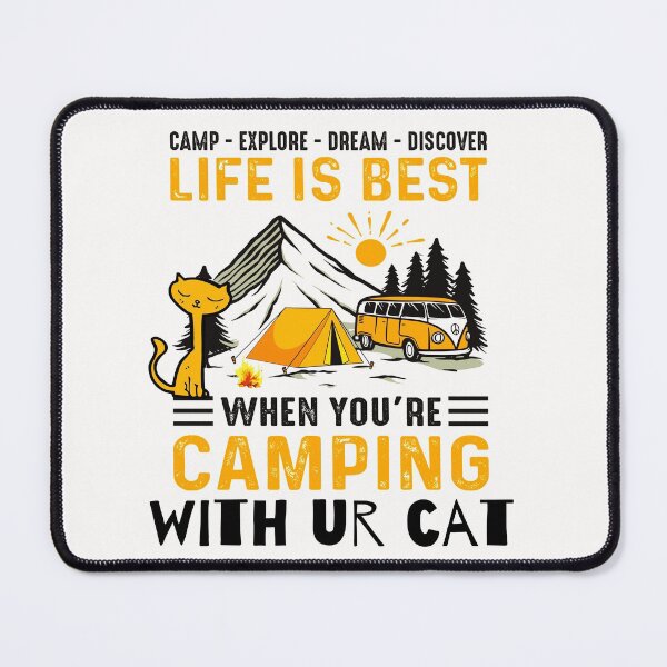 Item preview, Best camping with my cat designed and sold by Kiarasboutique.