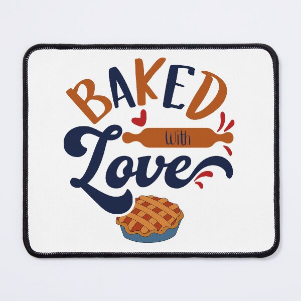 Item preview, Baked With Love ( Blue and Brown ) designed and sold by RomeoSketches.