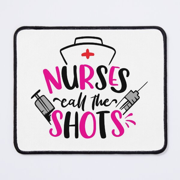 Item preview, Nurses Call The Shots ( Pink, , Black ) designed and sold by RomeoSketches.