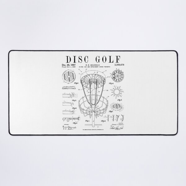 Item preview, Disc Golf Frolf Frisbee Basket Vintage Patent Drawing Print designed and sold by GrandeDuc.