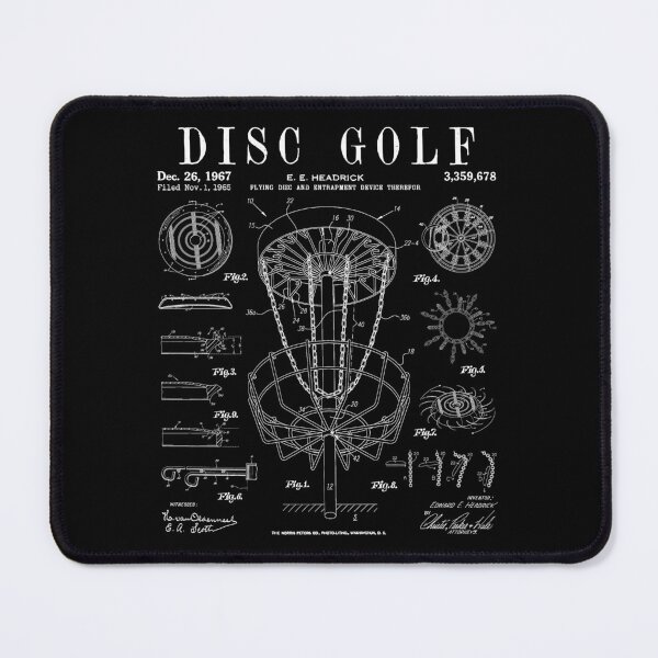 Item preview, Disc Golf Frolf Frisbee Basket Vintage Patent Drawing Print designed and sold by GrandeDuc.