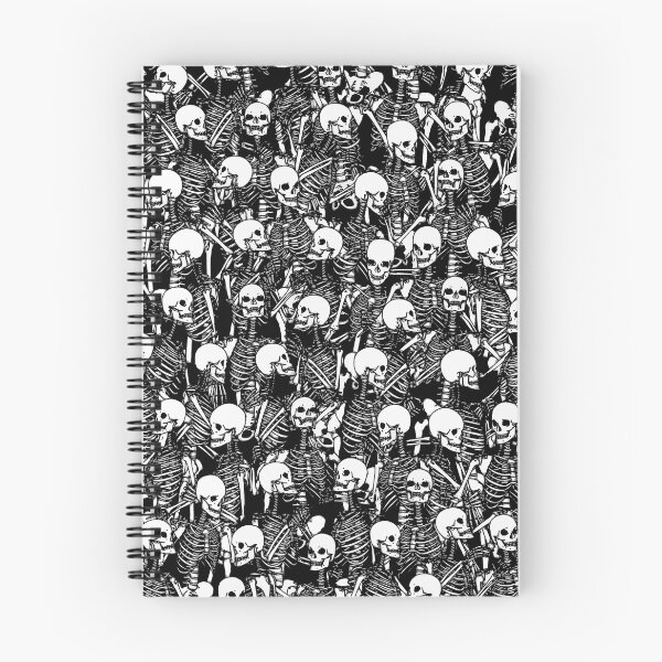 Item preview, Restless Audience Gothic Skeleton Halloween Horror Pattern designed and sold by GrandeDuc.