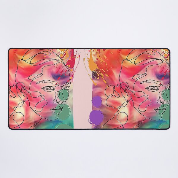 Item preview, Graphic Pshychedelic Linear Womans Face, Trippy Psychedelic Arte Abstracto designed and sold by Adri Barnard.