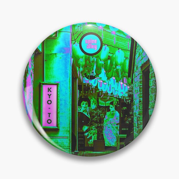 Item preview, Kyoto Japan City Alley with Geisha Vaporwave designed and sold by glitchhub.