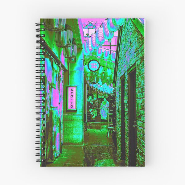 Item preview, Kyoto Japan City Alley with Geisha Vaporwave designed and sold by glitchhub.