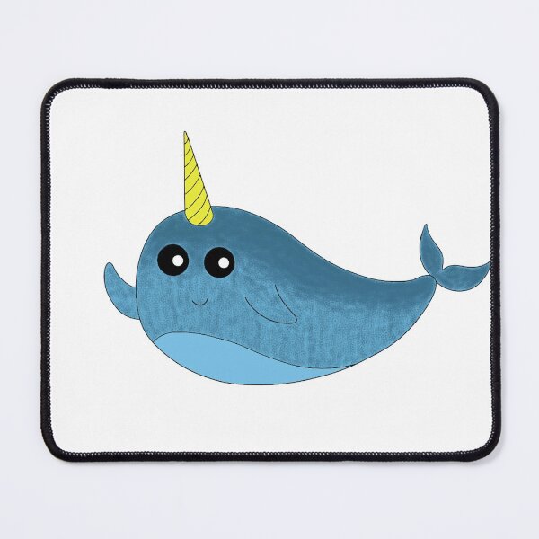Item preview, Cute Blue Narwhal designed and sold by DeliliahDoodles.