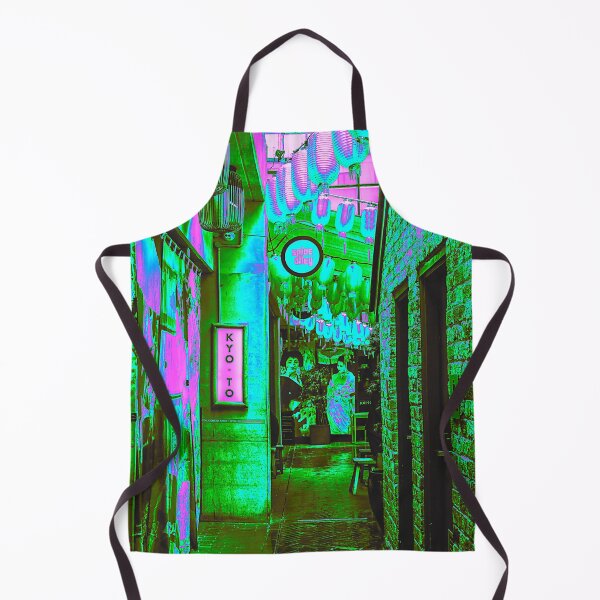 Item preview, Kyoto Japan City Alley with Geisha Vaporwave designed and sold by glitchhub.