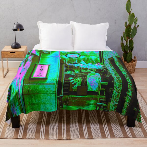 Item preview, Kyoto Japan City Alley with Geisha Vaporwave designed and sold by glitchhub.