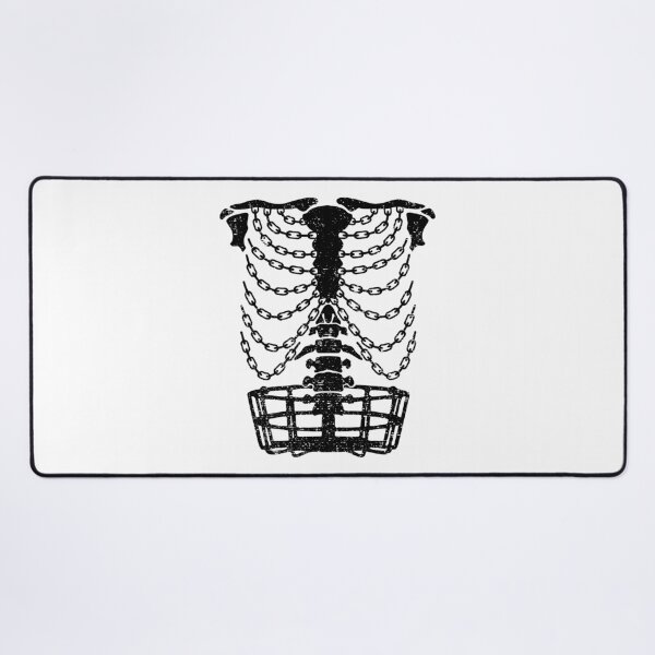 Item preview, Disc Golf Frolf Player Basket Chains Ribcage Golfer Skeleton designed and sold by GrandeDuc.