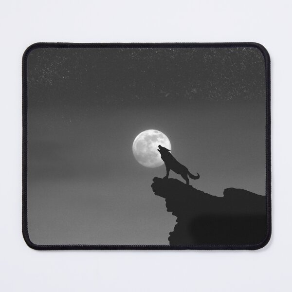 Item preview, iconic howling lone mountain wolf designed and sold by 6059.