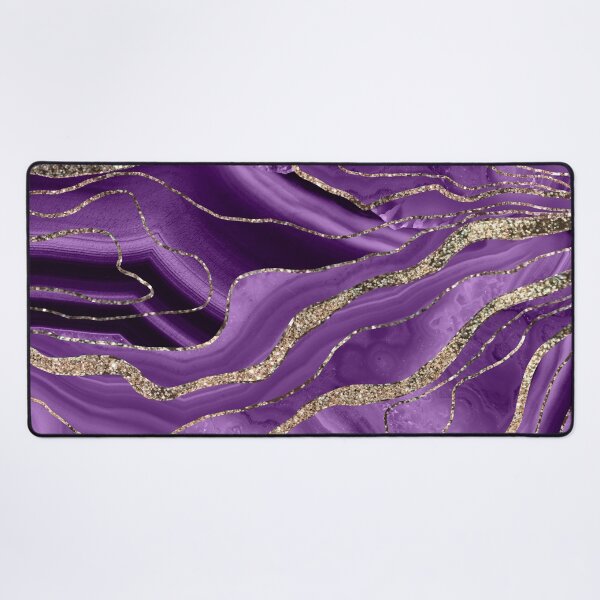 Item preview, Purple Agate Gold Glitter Glam #1 (Faux Glitter) #marble #decor #art designed and sold by Anita's & Bella's Art.