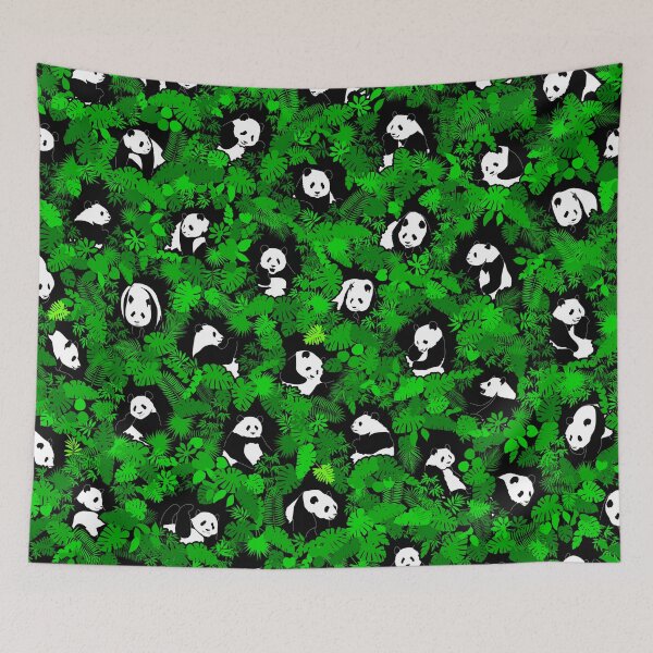 Item preview, Panda Lover Giant Pandas Jungle Leaf Animal Wildlife Pattern designed and sold by GrandeDuc.