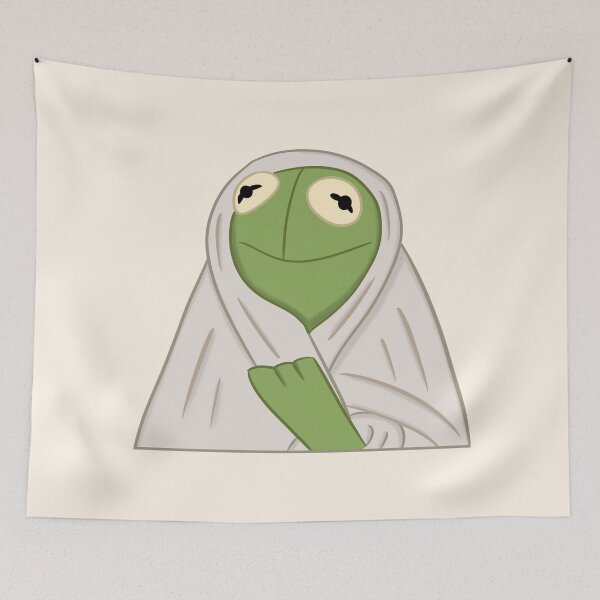 Item preview, Kermit in a blanket Meme designed and sold by zizouuu.