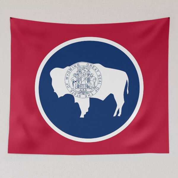 Item preview, Wyoming State Flag designed and sold by Derek Rebuck.