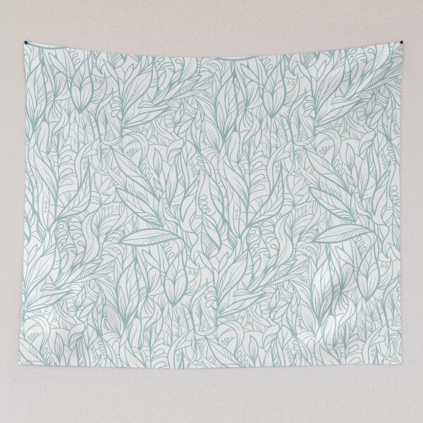Item preview, Light blue decorative leaves designed and sold by Olga Lashko.