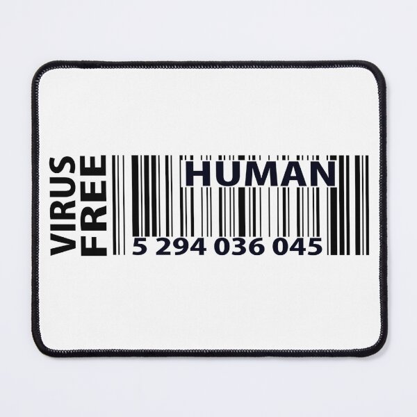 Item preview, VIRUS FREE HUMAN BARCODE designed and sold by WeGotThat.