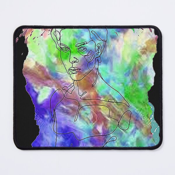 Item preview, Graphic Psychedelic Linear Abstract Face of a man, nr 2,Trippy Psychedelic Arte Abstracto designed and sold by Adri Barnard.