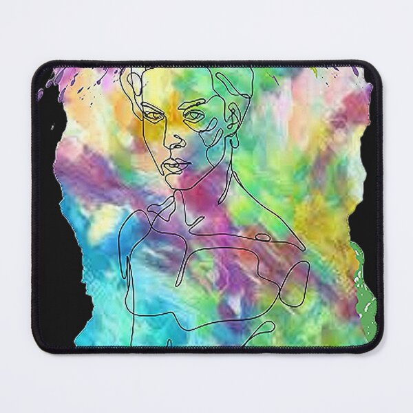 Item preview, Graphic Psychedelic Linear Abstract Face of a man, Trippy Psychedelic Arte Abstracto designed and sold by Adri Barnard.