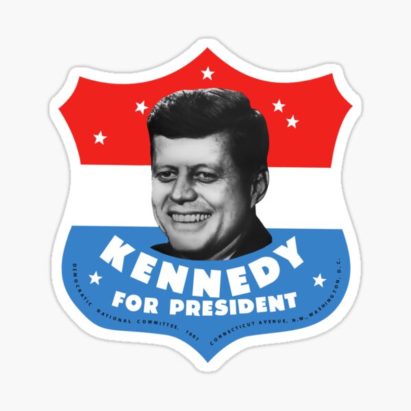 1960 JFK Campaign shield-logo Sticker