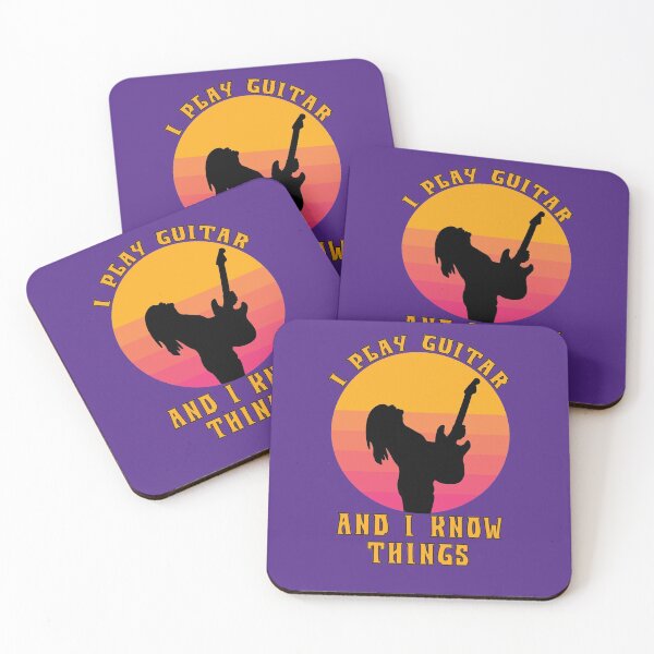 Item preview, I play guitar and i know things designed and sold by Feline Rockstars.