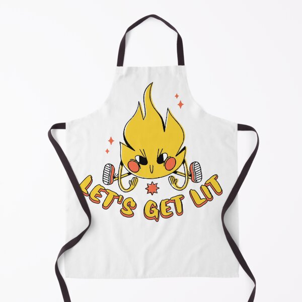 Item preview, Let's Get Lit - Cute Cartoon Flame designed and sold by MnEmzStudio.