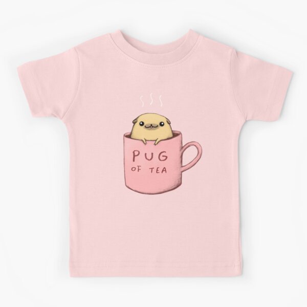 Pug of Tea Kids T-Shirt