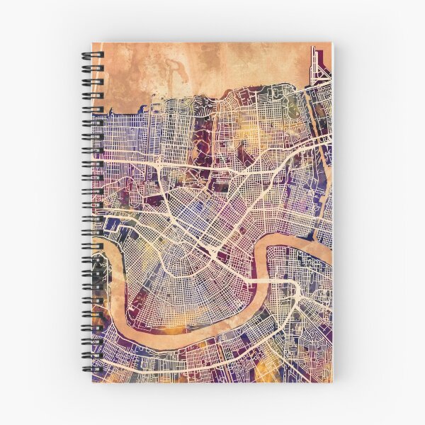Item preview, New Orleans Street Map designed and sold by ArtPrints.