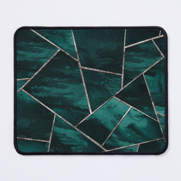 Item preview, Dark Teal Ink Silver Gray Geometric Glam #1 #geo #decor #art designed and sold by Anita's & Bella's Art.